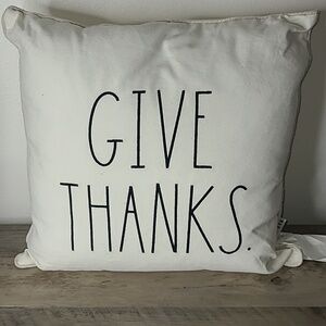 NEW Rae Dunn "GIVE THANKS" Pillow